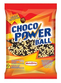 CEREAL MINI CHOCO, MAVALÉRIO, POWER BALL, 500G.