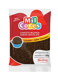 CONFEITO PARA BRIGADEIRO, MAVALÉRIO, REDONDO, SABO CHOCOLATE, PACOTE 500G