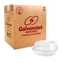 EMBALAGEM PARA HAMBURGUERIA, GALVANOTEK (G-12), CAIXA COM 100 UNIDADES