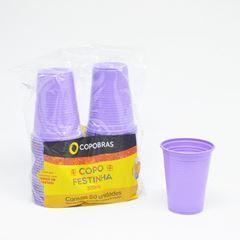 COPO, COPOBRAS, 200ML, LILAS, CAIXA COM 20 PACOTES DE 50 UNIDADES