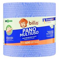 PANO MULTIUSO BILLA, AZUL, ROLO 300MT COM 600 UNIDADES