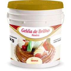 COBERTURA DE BRILHO NEUTRA FRUTIGEL,ADIMIX,  BALDE 4KG