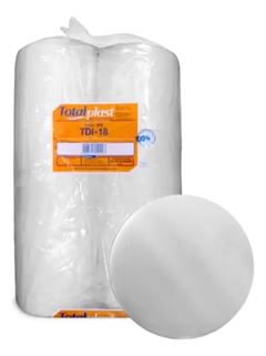 DISCO DE ISOPOR, Nº18, TOTALPLAST, FARDO COM 400 UNIDADES