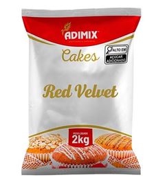 CAKE RED VELVET ADIMIX, PACOTE COM 2KG