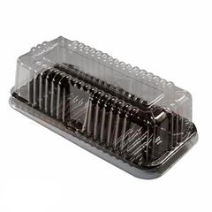 EMBALAGEM PARA TORTA RETANGULAR PEQUENA, PRETA, G-65MM, GALVANOTEK CAIXA COM 50 UNIDADES