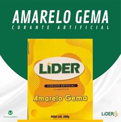 CORANTE AMARELO EM PÓ, LIDER, 500G