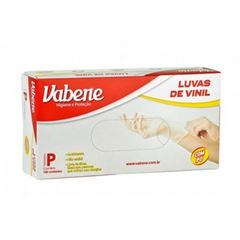 LUVA VINIL COM PÓ  TAMANHO P,  VABENE CAIXA COM 100 UNIDADES