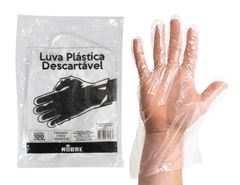 LUVA DESCARTAVEL NOBRE PACOTE COM 100 UNIDADES