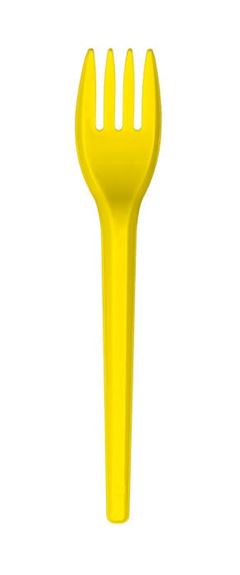 GARFO SOBREMESA AMARELO, STRAWPLAST, CAIXA COM 20 PACOTES DE 50 UNIDADES