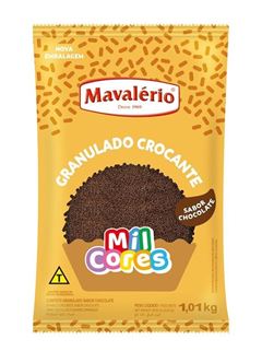 GRANULADO CROCANTE SABOR CHOCOLATE, MAVALÉRIO, 1,01KG