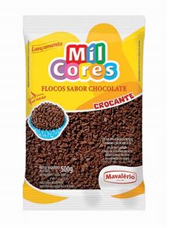 FLOCOS CROCANTES SABOR CHOCOLATE PACOTE COM 500G