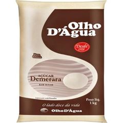AÇUCAR DEMERARA OLHO D'AGUA FARDO COM 10 PACOTES DE 1KG