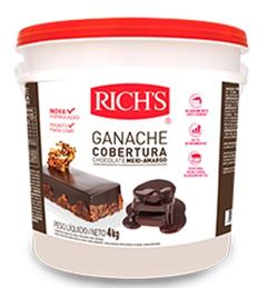 RICHS GANACHE MEIO AMARGO BALDE 4KG