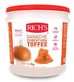 RICHS GANACHE COBERTURA SABOR DE TOFFEE BALDE 4KG