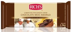 RICHS COBERTURA FRACIONADA SABOR CHOCOLATE MEIO AMARGO 2,3KG