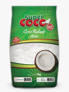 COCO RALADO ÚMIDO E ADOÇADO SUPER COCO 1KG