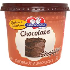RECHEIO E COBERTURA COM CHOCOLATE XAMEGO BOM 2KG