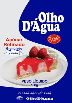 AÇÚCAR REFINADO GRANULADO OLHO D'AGUA FARDO COM 10 PACOTES DE 1KG