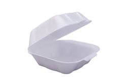 HAMBUGUEIRA DE ISOPOR, TH1, TOTALPLAST, 140X130X85, FARDO COM 400 UNIDADES