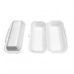 ESTOJO DE ISOPOR PARA HOT DOG TOTALPLAST, TH4, 20CM, FARDO COM 400 UNIDADES