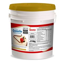 GANACHE DE CHOCOLATE BRANCO, ADIMIX, BALDE COM 4KG