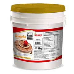 GANACHE DE CHOCOLATE AO LEITE, ADIMIX, BALDE COM 4KG