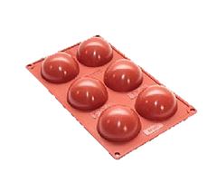 ASSADEIRA EM SILICONE SEMIESFERA COM 6 CAVIDADES, CIMAPI