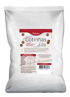 GOTA SABOR CHOCOLATE AO LEITE, SALWARE 2,5KG