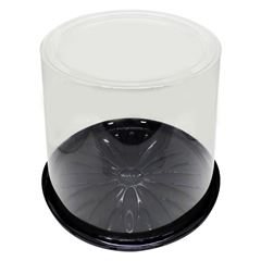 EMBALAGEM PARA TORTA ALTA GOUMERT, PRETA, G-58CT, GALVANOTEK, CAIXA COM 20 UNIDAES