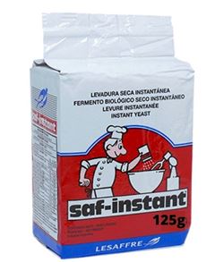 FERMENTO BIOLOGICO SAF-INSTANTANEO, CAIXA COM 12 PACOTES DE 125G