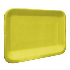 BANDEJA DE ISOPOR, B2, TRL, AMARELA, TOTALPLAST, 210X140X18, FARDO COM 400 UNIDADES