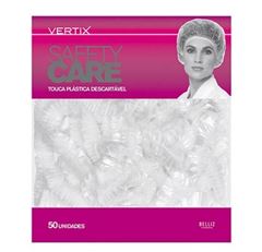 TOUCA PLASTICA DESCARTÁVEL VERTIX CAIXA COM 50 UNIDADES 