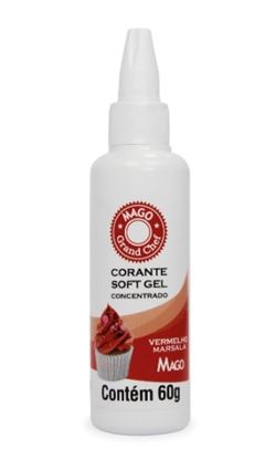 MAGO CORANTE SOFT GEL VERMELHO MARSALA 60G