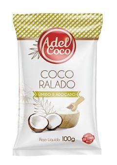 COCO RALADO UMIDO E ADOCADO ADELCOCO 100G