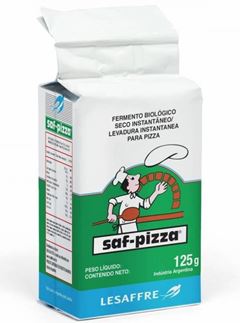 FERMENTO BIOLOGICO INSTANTANEO SAF-PIZZA, LESAFFRE, CAIXA COM 12 PACOTES DE 125G