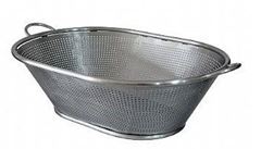 CESTO PARA PÃES, CIMAPI, PEQUENO COM ALÇAS, EM INOX, 57X47X21,5CM