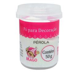 MAGO PO PARA DECORACAO PEROLA 50G, 01 UNIDADE