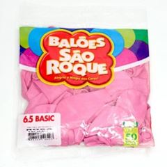 BALAO SAO ROQUE 6.5, ROSA MARAVILHA, PACOTE COM 50 UNIDADES