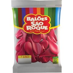 BALAO SAO ROQUE, NUMERO 7, ROSA SHOCK, PACOTE COM 50 UNIDADES