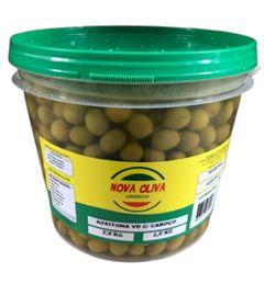 AZEITONA VERDE COM CAROÇO, NOVA OLIVA, BALDE COM 2KG