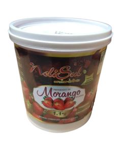 NELISUL PREPARADO DE MORANGO EM PEDACOS BALDE COM 1,1KG