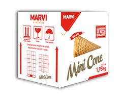 MARVI CASQUINHA MINI CONE, BAUNILHA, CAIXA COM 1,95KG
