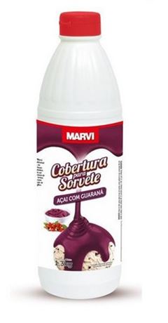 MARVI COBERTURA DE SORVETE SABOR ACAI COM GUARANA 1,3KG