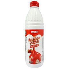 MARVI COBERTURA DE SORVETE SABOR MORANGO 1,3KG
