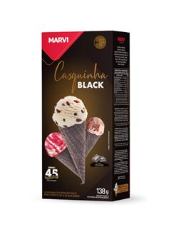MARVI CASQUINHA BISCOITO DOCE BLACK, CAIXA COM 20 CAIXAS 138G