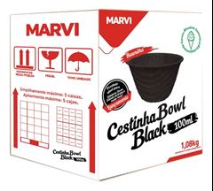 MARVI MINI CESTINHA BOWL BLACK, 100ML, 1,32KG