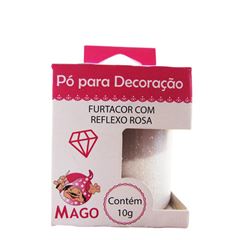 PÓ PARA DECORAÇÃO, FURTACOR REFLEXO ROSA, 10G, MAGO, PACOTE COM 01 UNIDADE