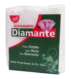 GUARDANAPO DIAMANTE GOLD 30X30CM FARDO COM 20 PACOTES DE 50 UNIDADES