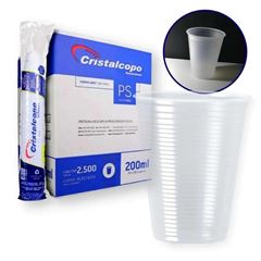 COPO, CRISTALCOPO, 200ML, CAIXA COM 25 TIRAS DE 100 UNIDADES