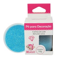 MAGO PO PARA DECORACAO AZUL CLARO 10G 01 UNIDADE